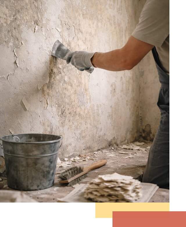 Удаление старой краски со стен в Тольятти качественно и быстро