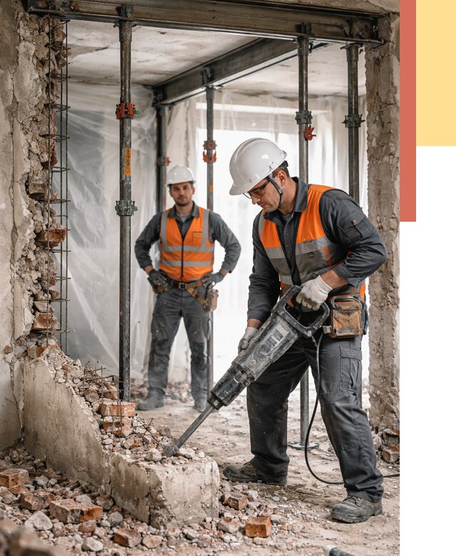 Снос несущих стен в Тольятти от 10601 руб. — демонтаж несущей стены под ключ | ОТДЕЛОЧНИК-Тля