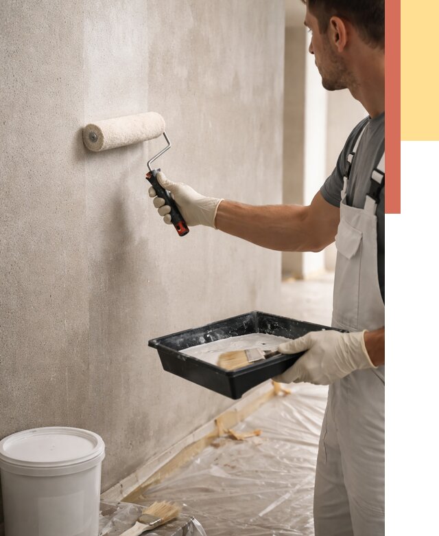 Грунтовка стен в Тольятти от 2275 руб. м2 — быстро, недорого, с материалом | ОТДЕЛОЧНИК-Тля