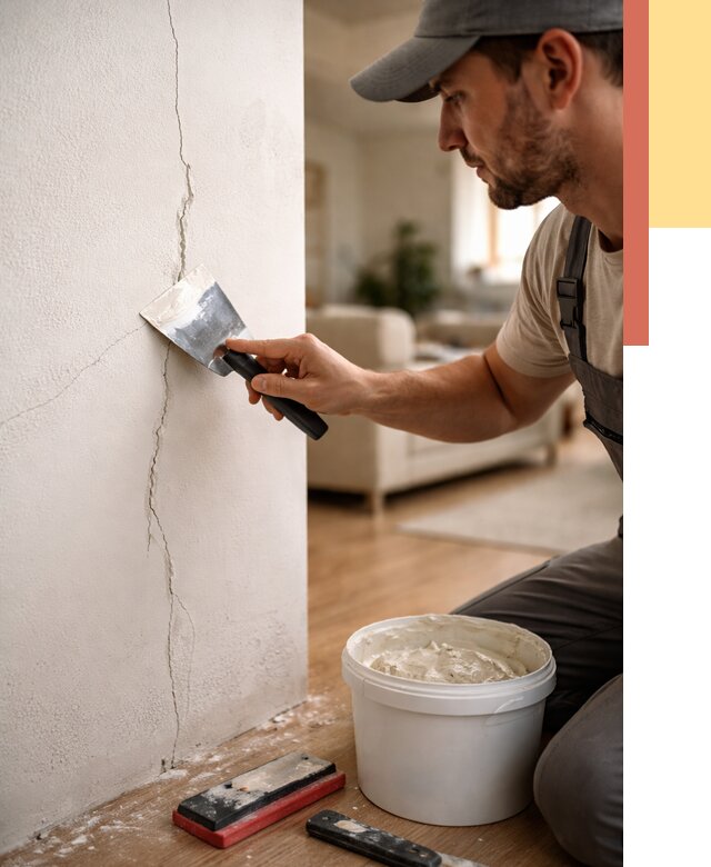 Заделка трещин и сколов в Тольятти от 2534 руб. — быстро и недорого | ОТДЕЛОЧНИК-Тля