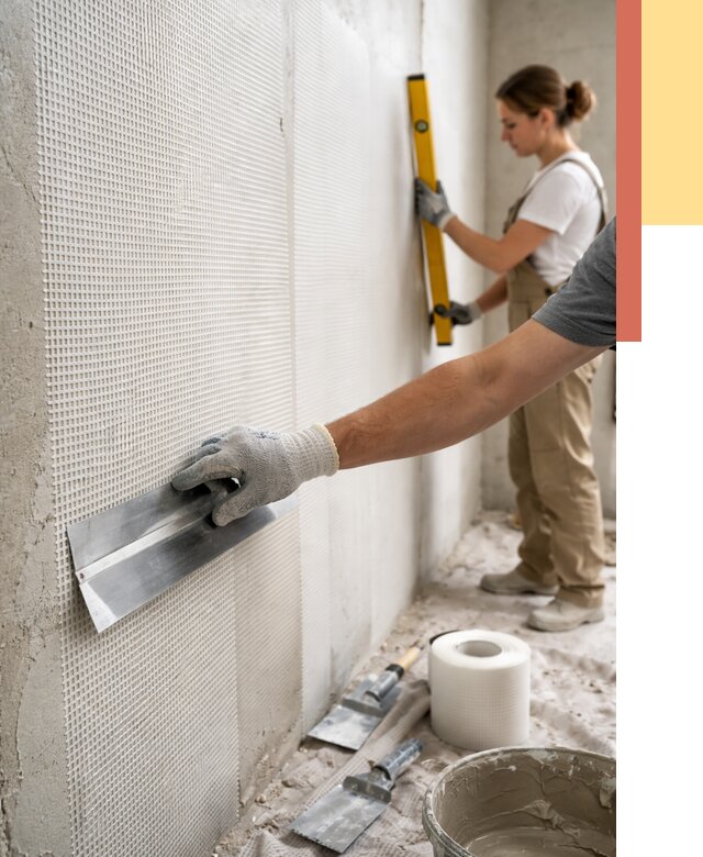 Армирование стен стеклосеткой в Тольятти от 3309 руб. под ключ | ОТДЕЛОЧНИК-Тля