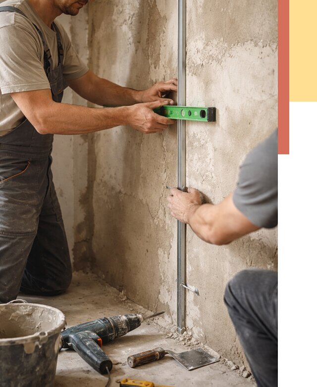 Установка штукатурных маяков в Тольятти от 7239 руб. — быстро и недорого | ОТДЕЛОЧНИК-Тля