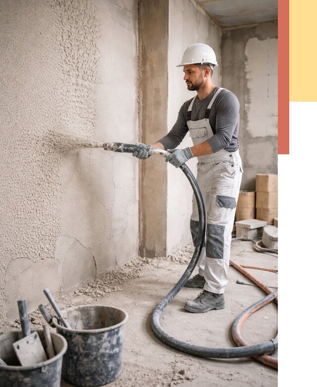 Машинная штукатурка стен в Тольятти под ключ от 6722 руб./м2 | ОТДЕЛОЧНИК-Тля