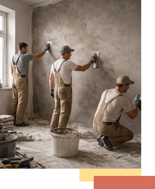 Декоративная штукатурка под бетон в Тольятти для стен и потолков