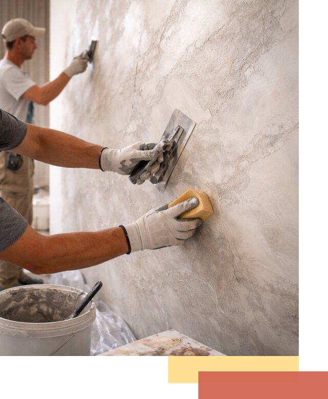 Декоративная штукатурка под мрамор в Тольятти для стен и потолков