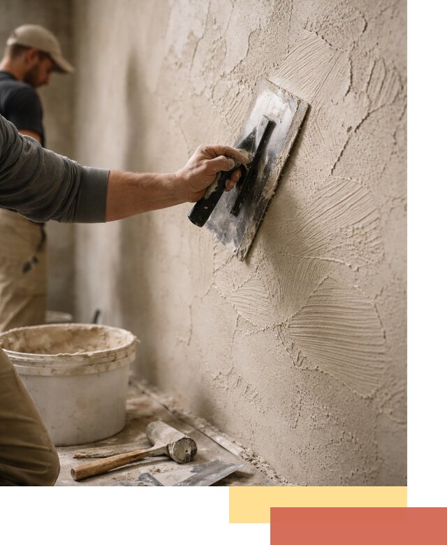 Фактурная штукатурка стен в Тольятти — монтаж, отделка, реставрация