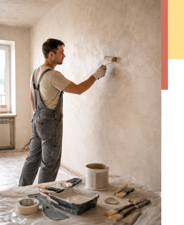 Нанесение лессирующей краски по декоративке в Тольятти от 1810 руб. | ОТДЕЛОЧНИК-Тля