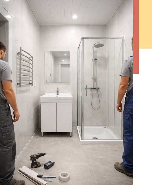 Отделка ванной комнаты панелями ПВХ в Тольятти от 4654 руб. за м2 | ОТДЕЛОЧНИК-Тля