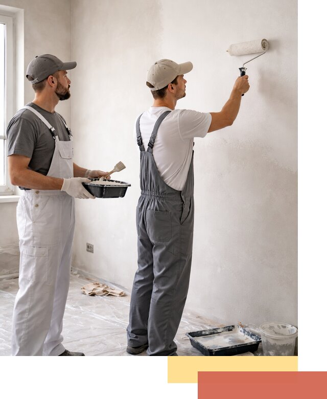 Покраска стен водоэмульсионной краской в Тольятти