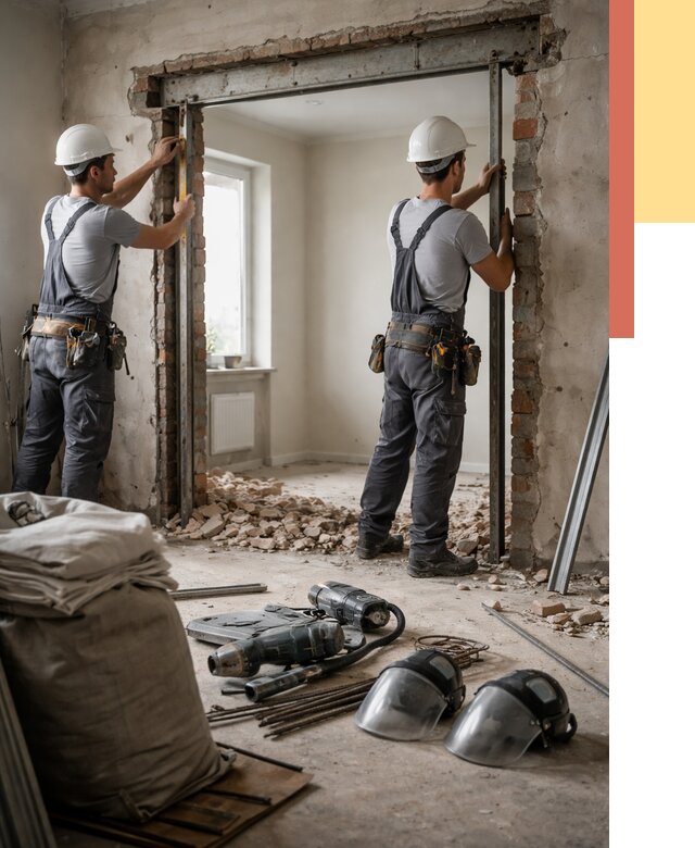 Расширение дверного проема в Тольятти от 12928 руб. под ключ | ОТДЕЛОЧНИК-Тля