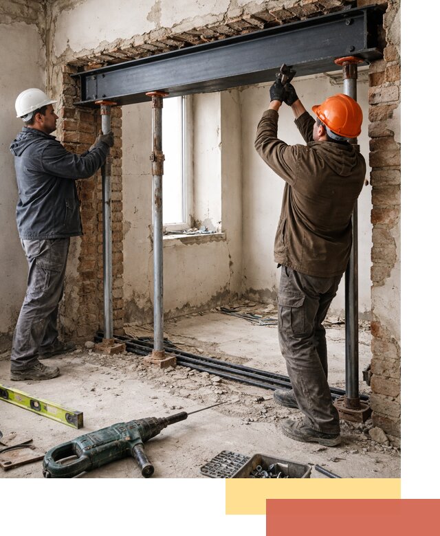 Усиление проема в стене в Тольятти для расширения и безопасности