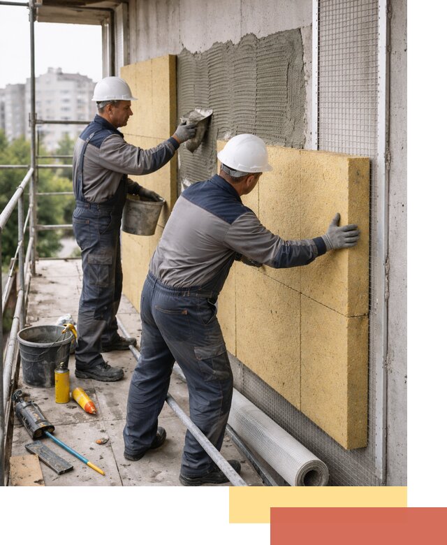 Утепление стен зданий и домов в Тольятти качественно и надежно