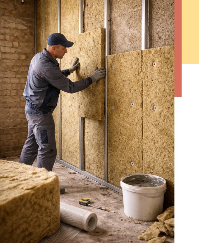 Утепление стен минватой в Тольятти от 1396 руб./м2 — недорого и быстро | ОТДЕЛОЧНИК-Тля