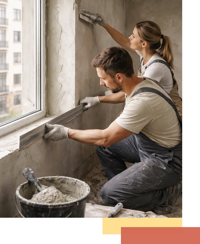 Штукатурка откосов дверей и окон профессионально в Тольятти