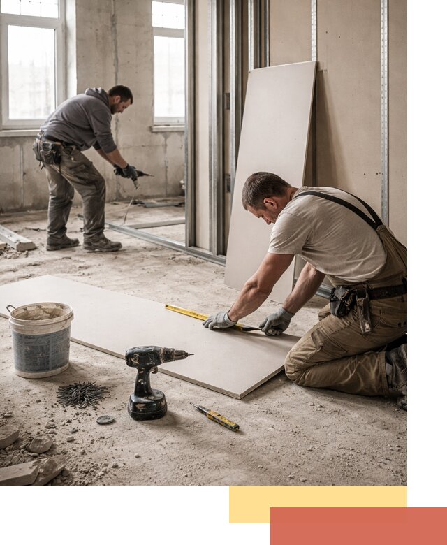 Кладка перегородок из ПГП под ключ в Тольятти