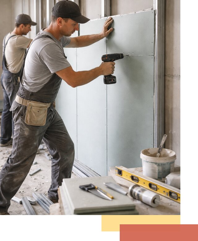 Кладка влагостойких перегородок ПГП в Тольятти