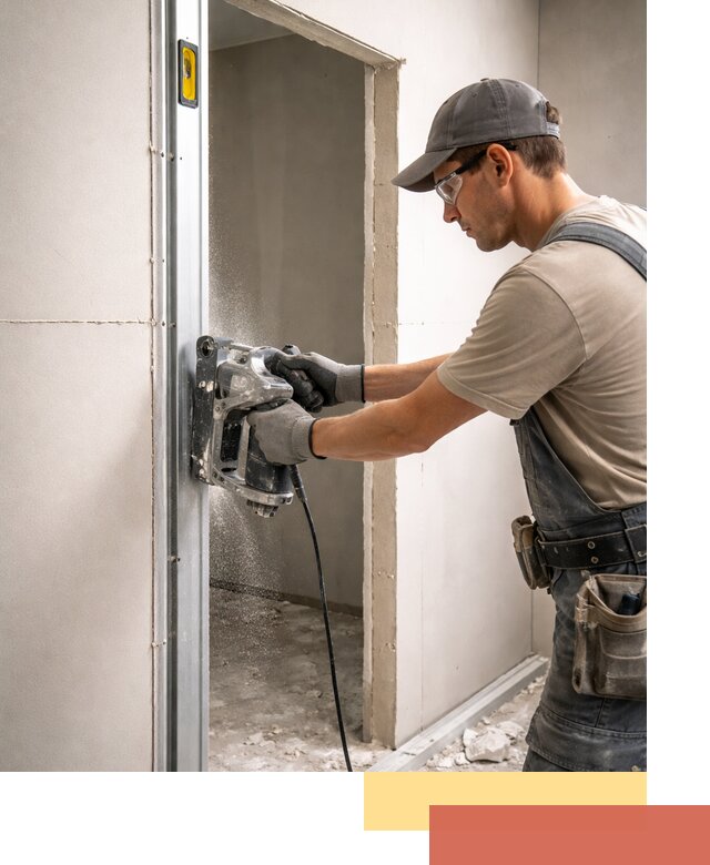 Устройство дверного проема в перегородке в Тольятти