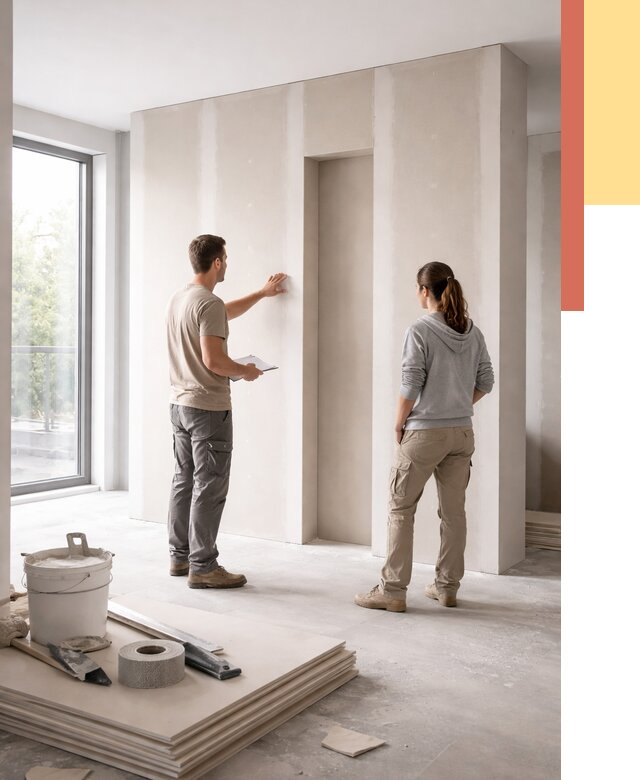 Зонирующая перегородка из гипсокартона в Тольятти от 2896 руб. под ключ | ОТДЕЛОЧНИК-Тля