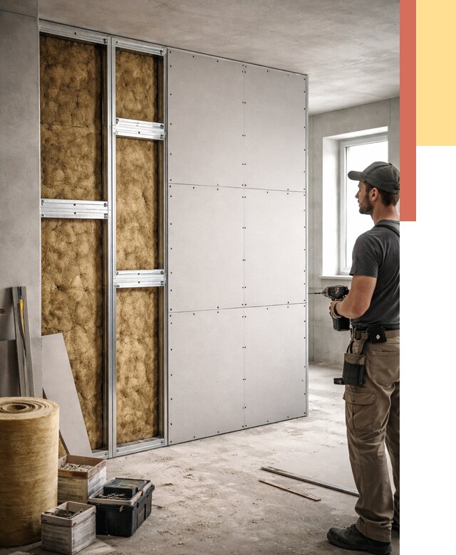 Усиленная перегородка под навеску в Тольятти от 13238 руб. — монтаж под ключ | ОТДЕЛОЧНИК-Тля