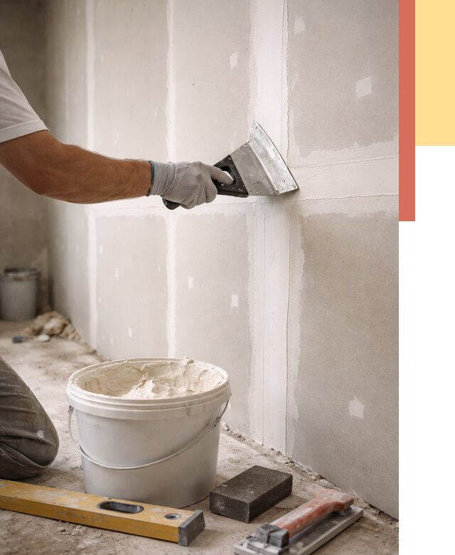 Шпаклевка перегородок из гипсокартона в Тольятти от 2586 руб. — услуги ОТДЕЛОЧНИК-Тля