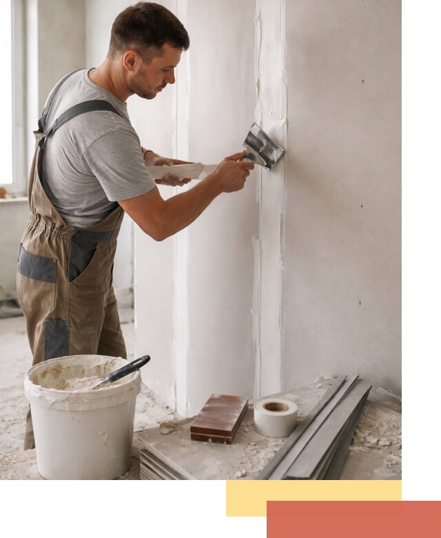 Шпаклевка перегородок из гипсокартона в Тольятти качественно и быстро