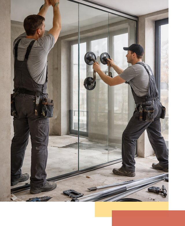 Цельностеклянные перегородки под ключ в Тольятти