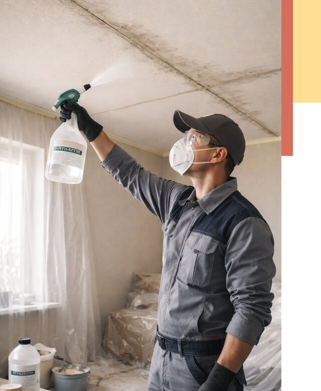 Антисептическая обработка потолка в Тольятти от 2586 руб. | ОТДЕЛОЧНИК-Тля