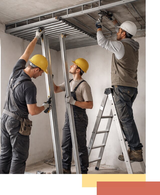 Монтаж реечного потолка под ключ в Тольятти