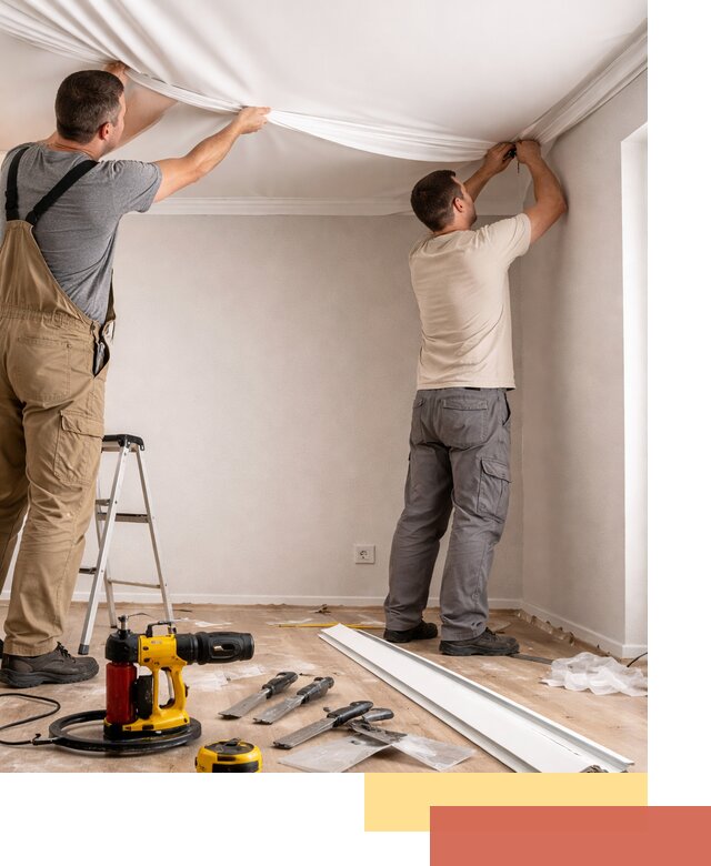 Монтаж ПВХ натяжного потолка в Тольятти качественно и быстро