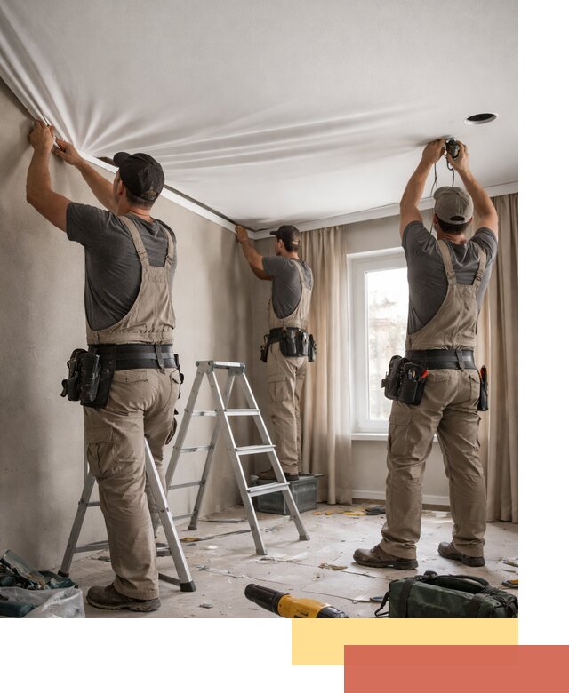 Монтаж матового натяжного потолка в Тольятти качественно и быстро