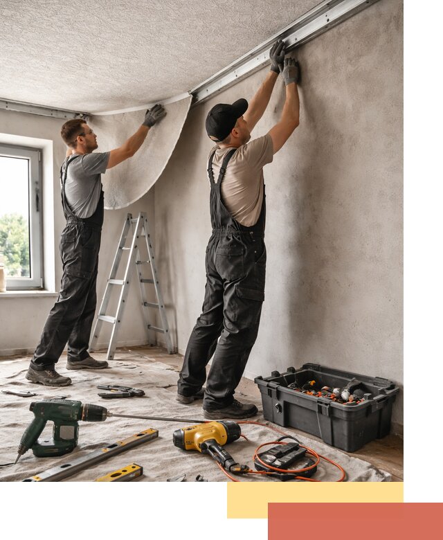 Монтаж фактурного натяжного потолка в Тольятти качественно и быстро