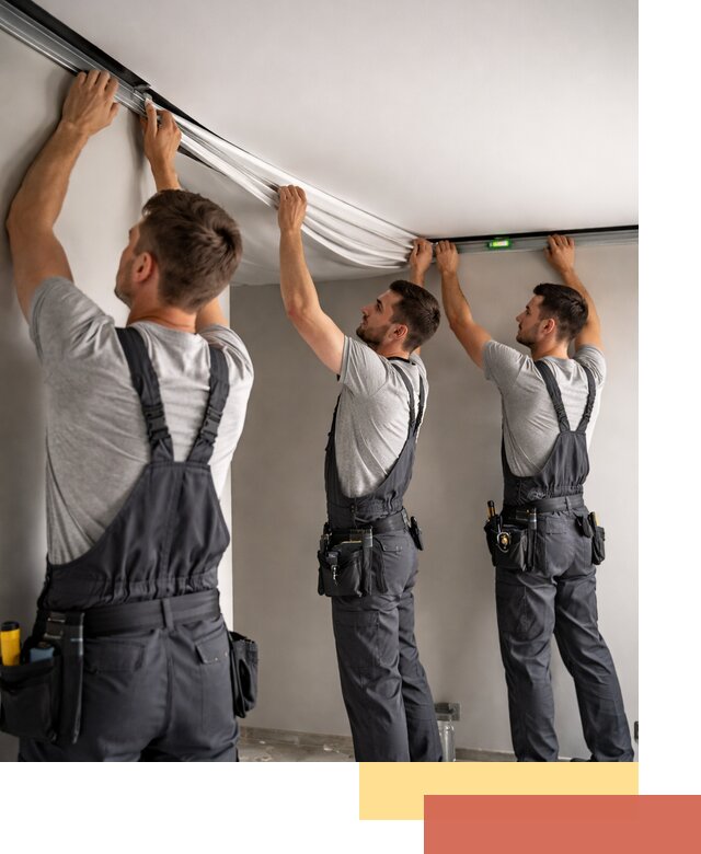 Теневые натяжные потолки в Тольятти: монтаж и отделка быстро и качественно