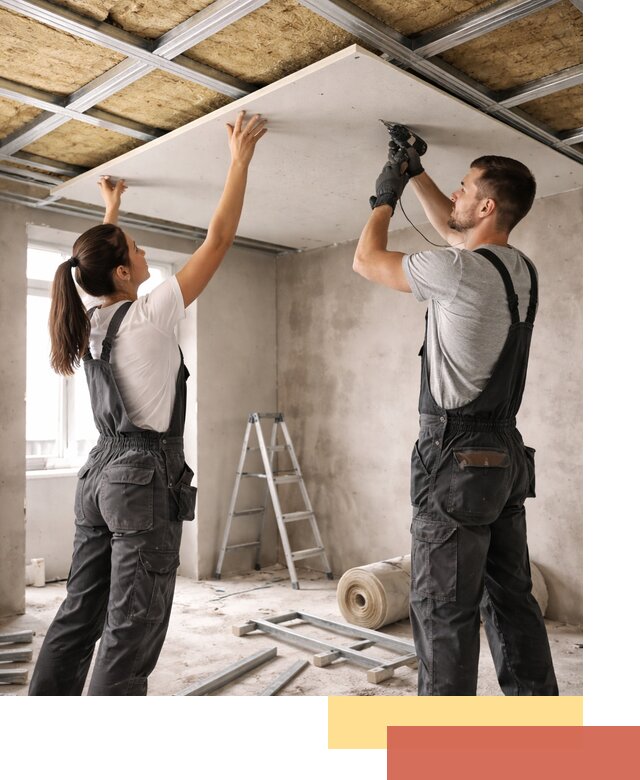 Звукоизоляция потолка из ГКЛ в Тольятти профессионально и надежно