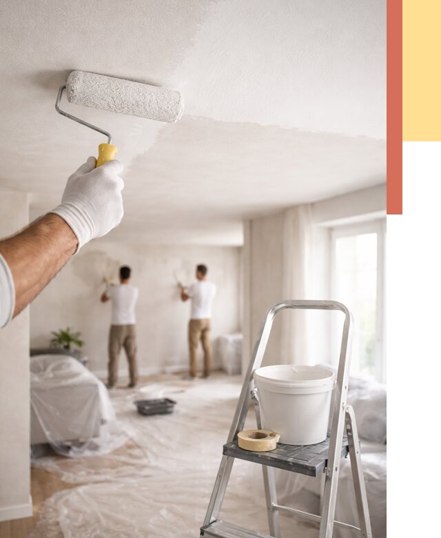 Покраска потолка акриловой краской в Тольятти от 2586 руб. | ОТДЕЛОЧНИК-Тля