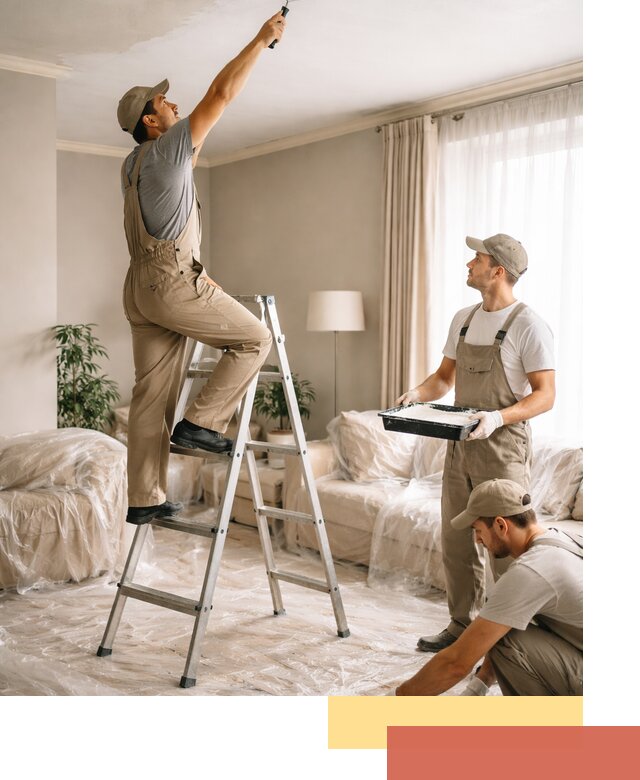 Покраска потолков акриловой краской в Тольятти качественно и быстро