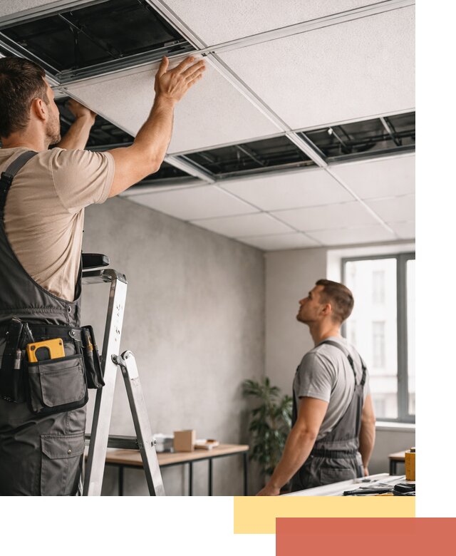 Монтаж потолочной плитки в Тольятти качественно и в срок